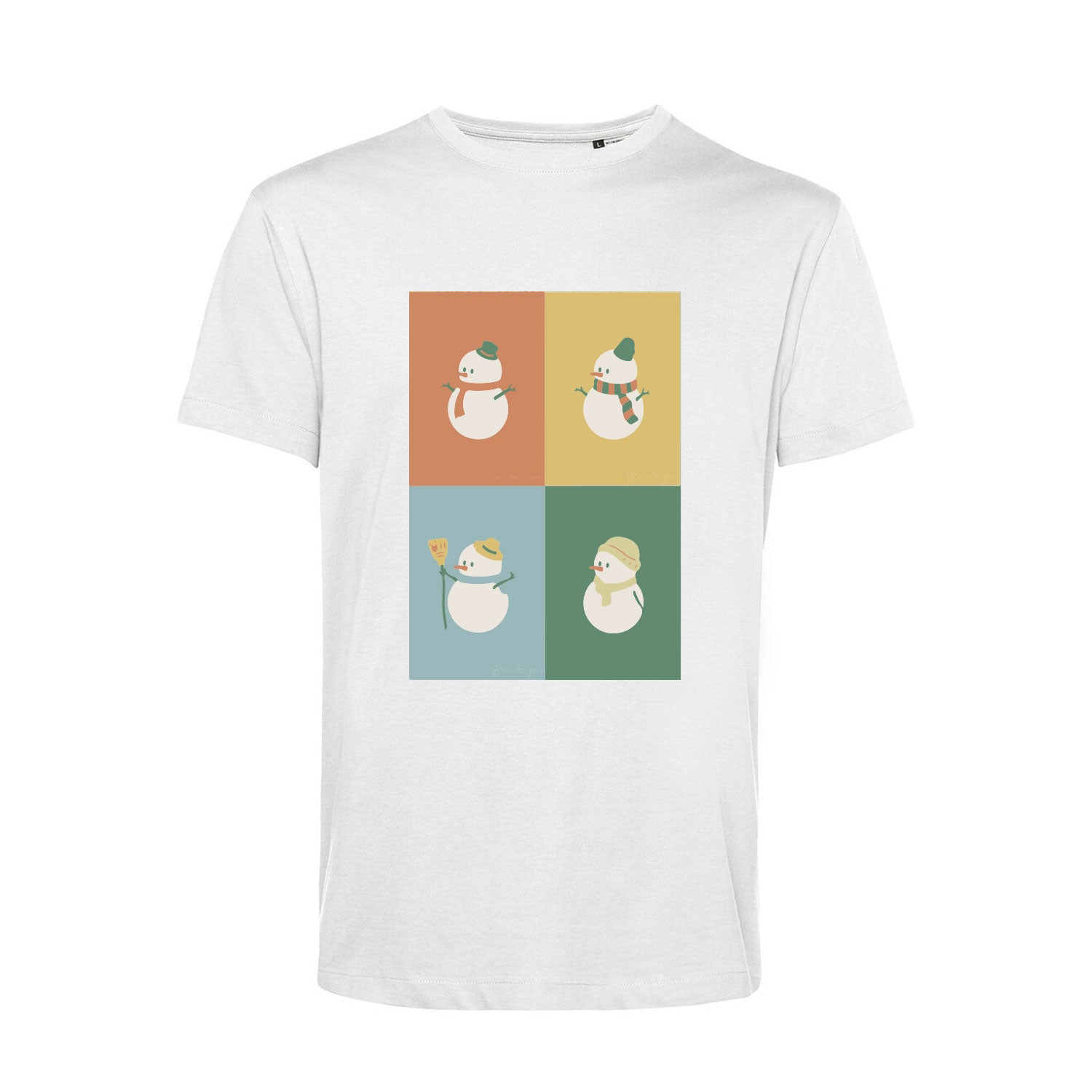 T-Shirt Stampata Natalizia - Snowman
