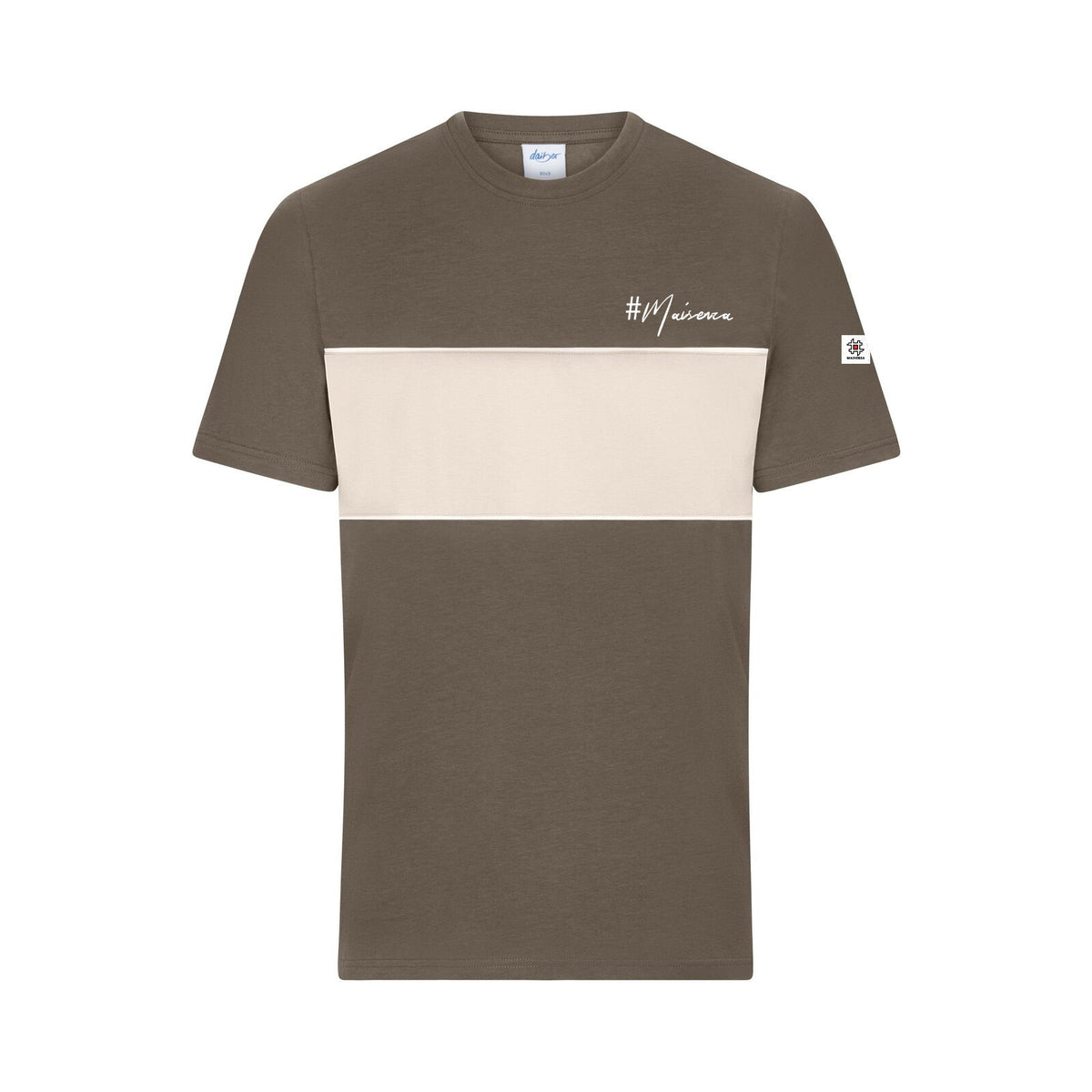 Striped tee Marrone/Sabbia - fronte