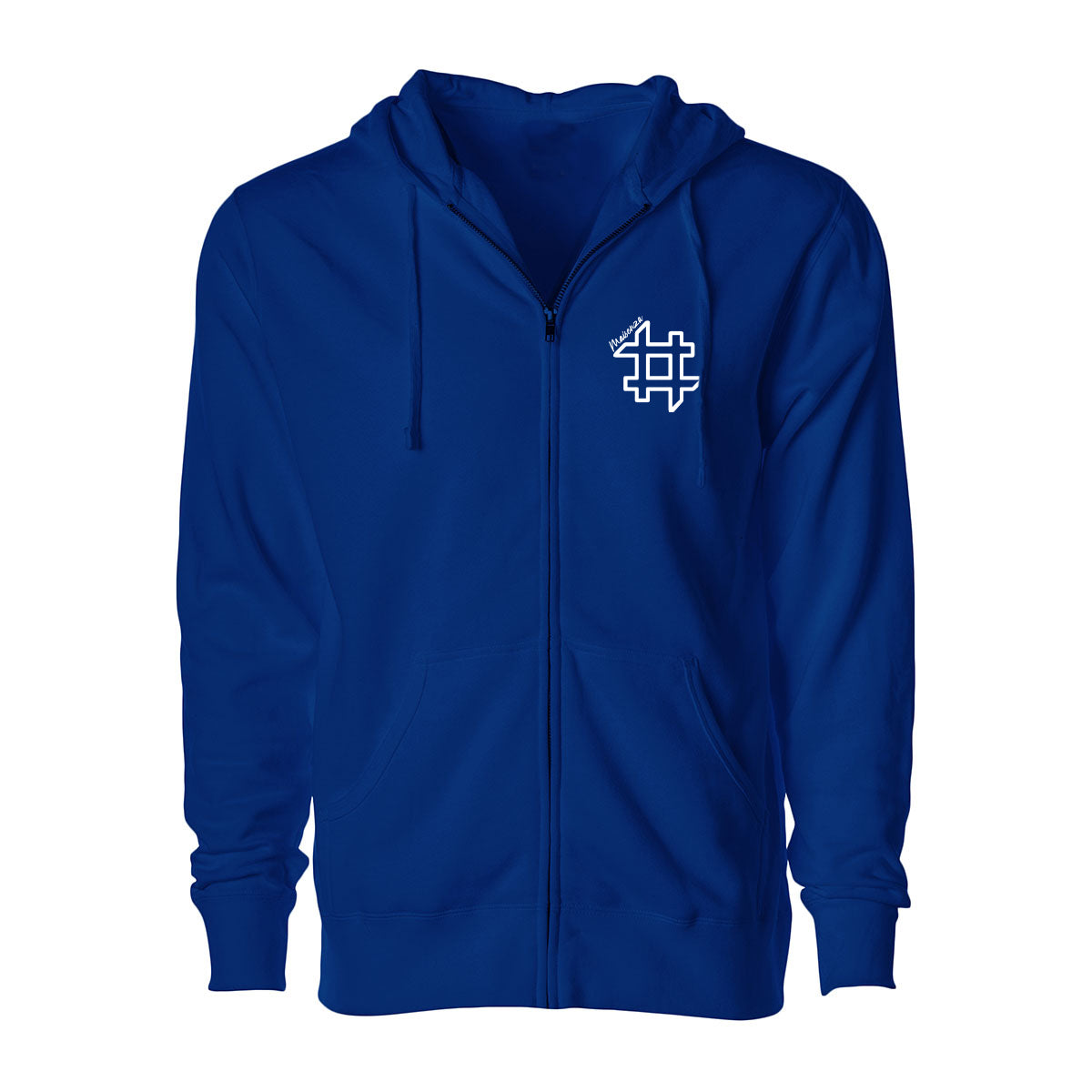 Felpa zip con cappuccio FDM Uomo - Royal