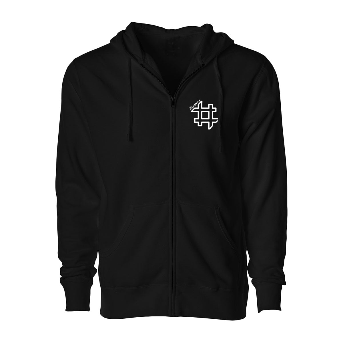 Felpa zip con cappuccio FDM Uomo - Nero