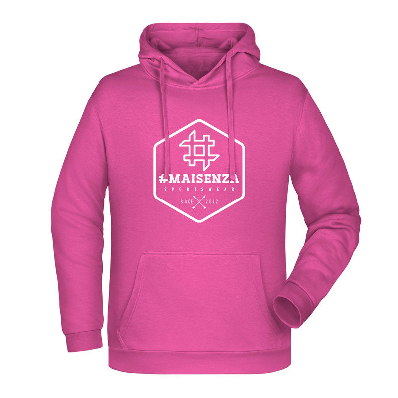 Felpa con cappuccio Box Logo Uomo - Pink