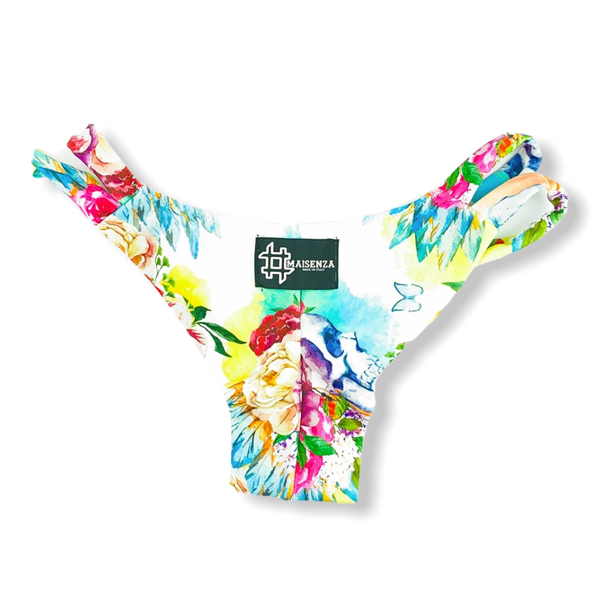 Monokini Double - Fiori e Teschi