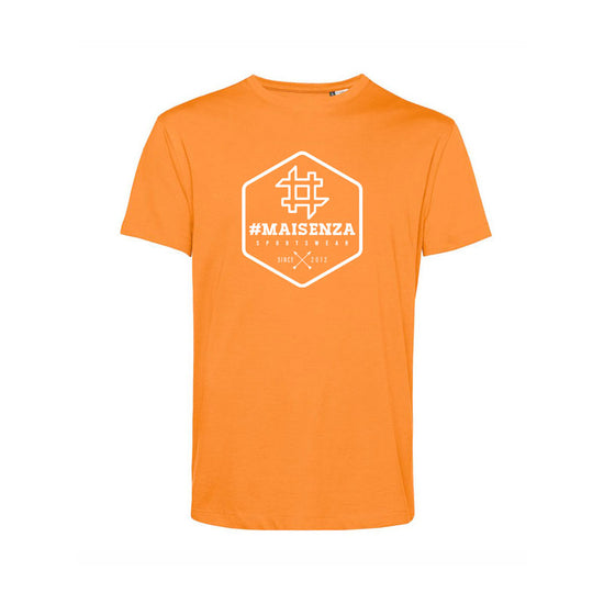 T-shirt organica Box Logo Orange - Uomo