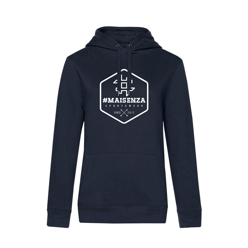 Felpa con cappuccio Box Logo Donna - Navy