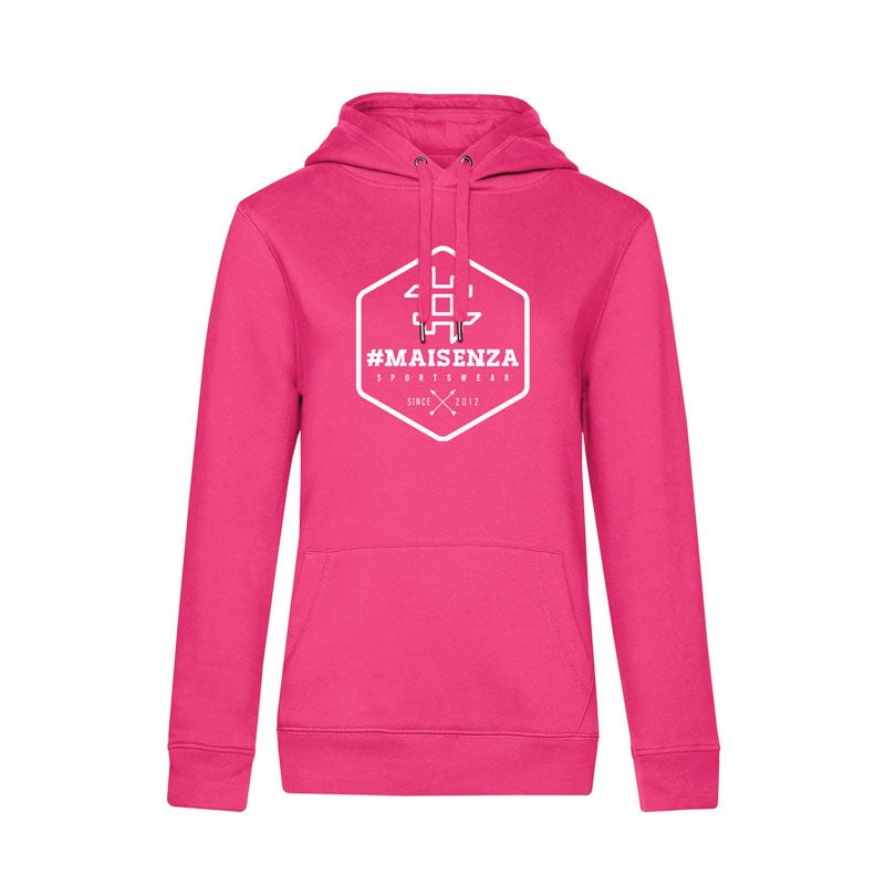 Felpa con cappuccio Box Logo Donna - Pink