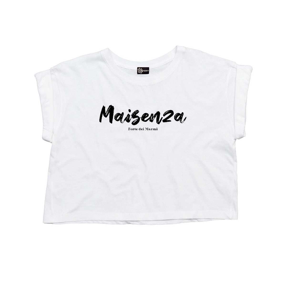 T-shirt cropped Cotton FDM - White
