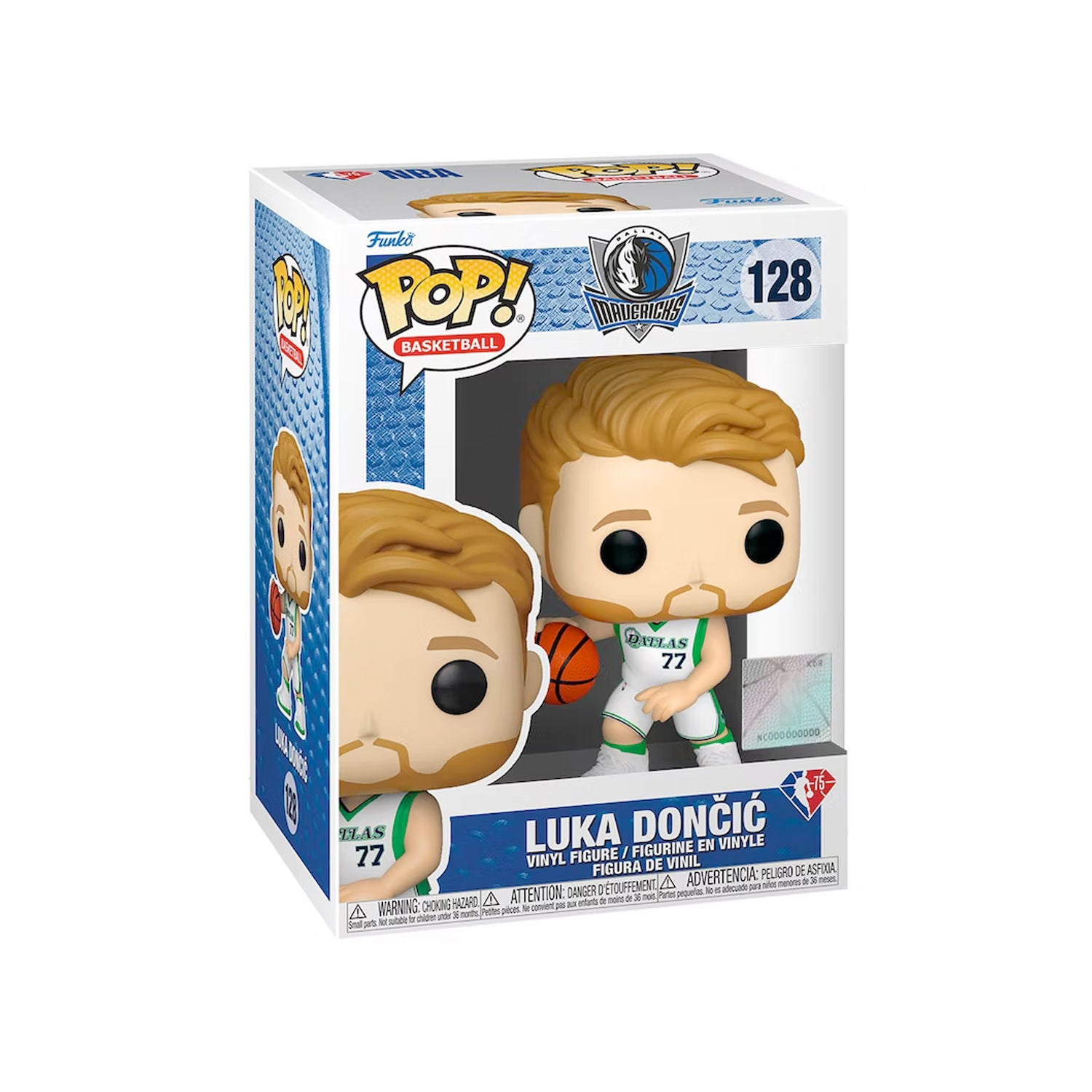 Funko Pop! Basketball NBA Dallas Mavericks Luka Doncic (City Edition Jersey) Figure #128