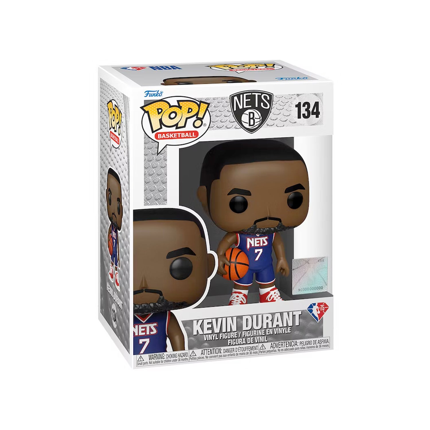 Funko Pop! Basketball NBA Brooklyn Nets Kevin Durant (City Edition Jersey) Figure #134