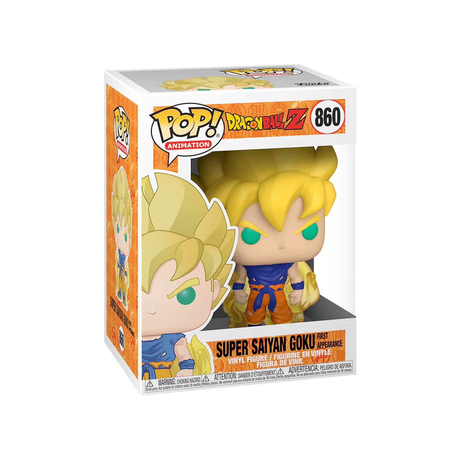 Funko Pop! Animation Dragon Ball Z Super Saiyan Goku First Appearance Figure #860