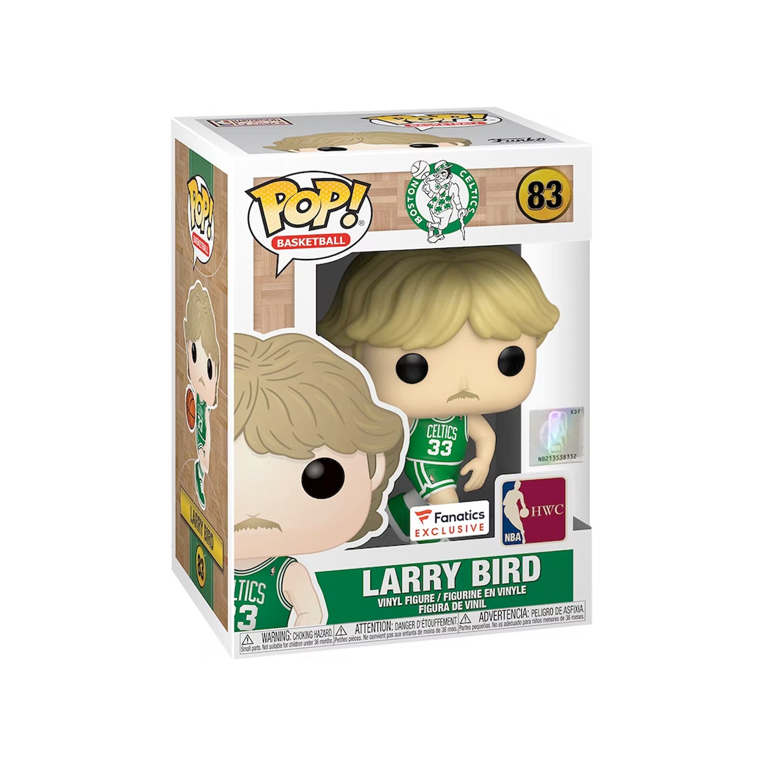 Funko Pop! Basketball NBA Larry Bird (Green Jersey) Fanatics Exclusive Figure #83