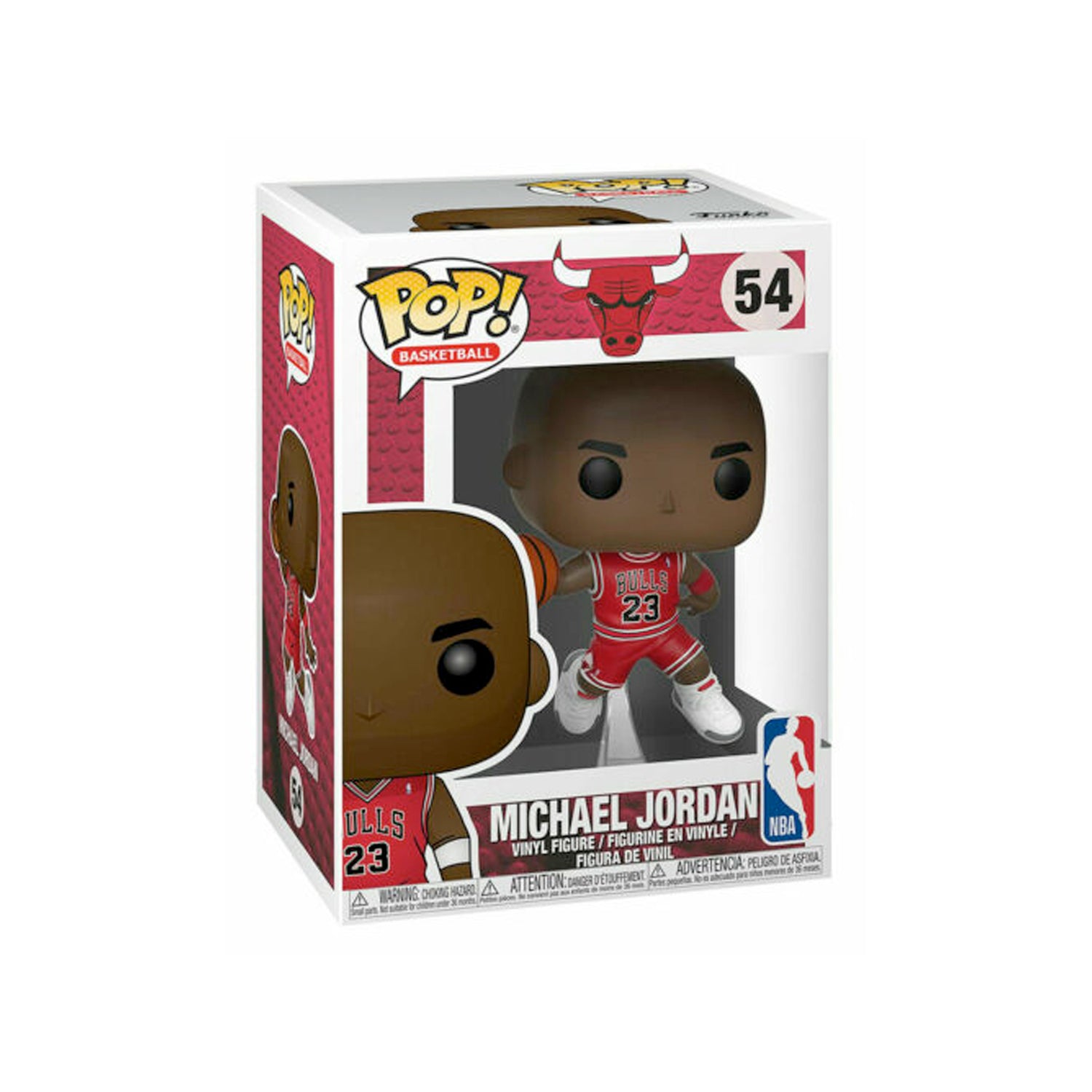 Funko Pop! Basketball Bulls Michael Jordan Red Jersery NBA Sticker Figure #54