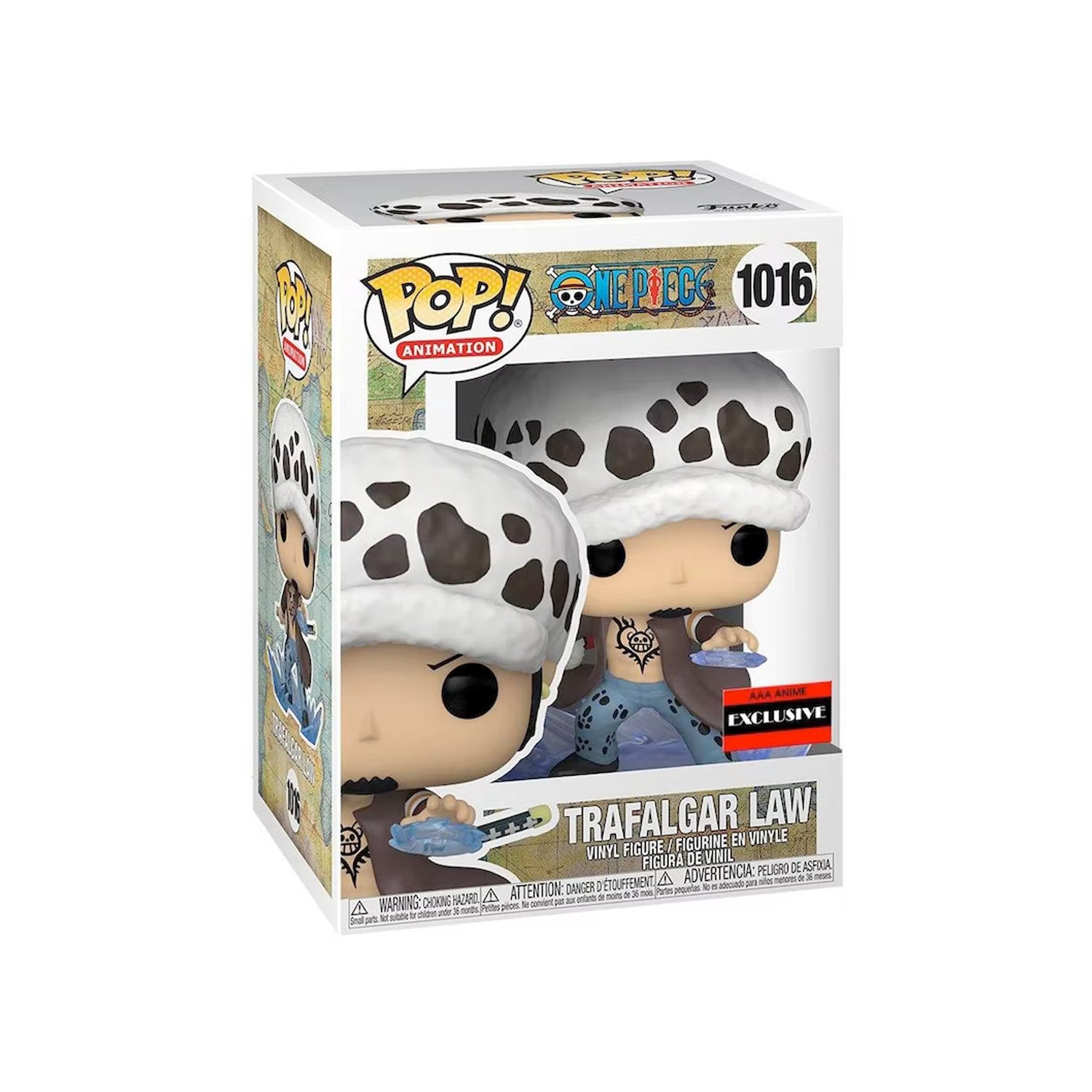 Funko Pop! Animation One Piece Trafalgar Law AAA Anime Exclusive Figure #1016