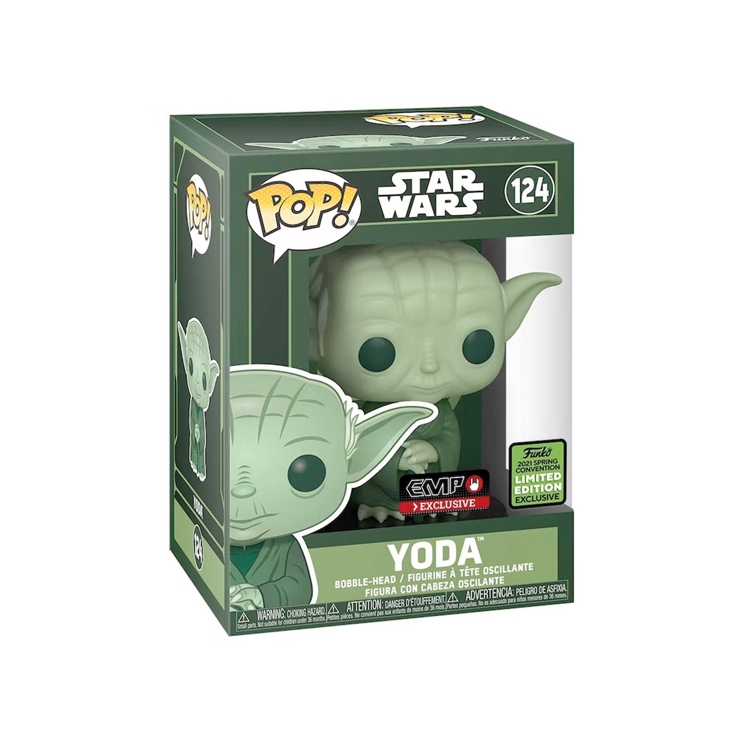 Funko Pop! Star Wars Yoda Bobble-Head EMP 2021 Spring Convention Limited Edition Exclusive Figure #124