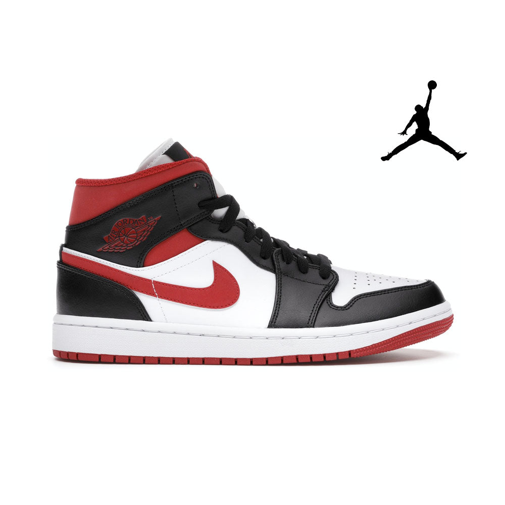 Jordan 1 Mid Gym Red Black White