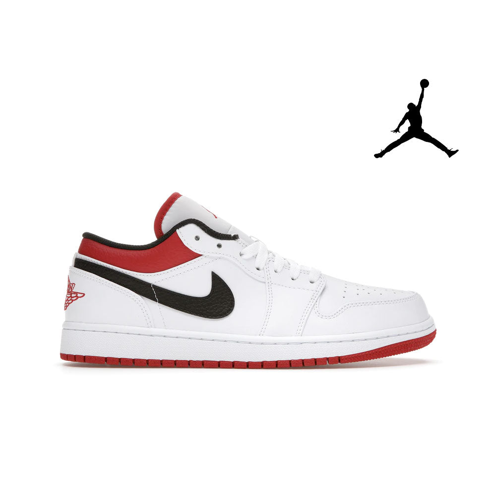 Jordan 1 Low White University Red Black