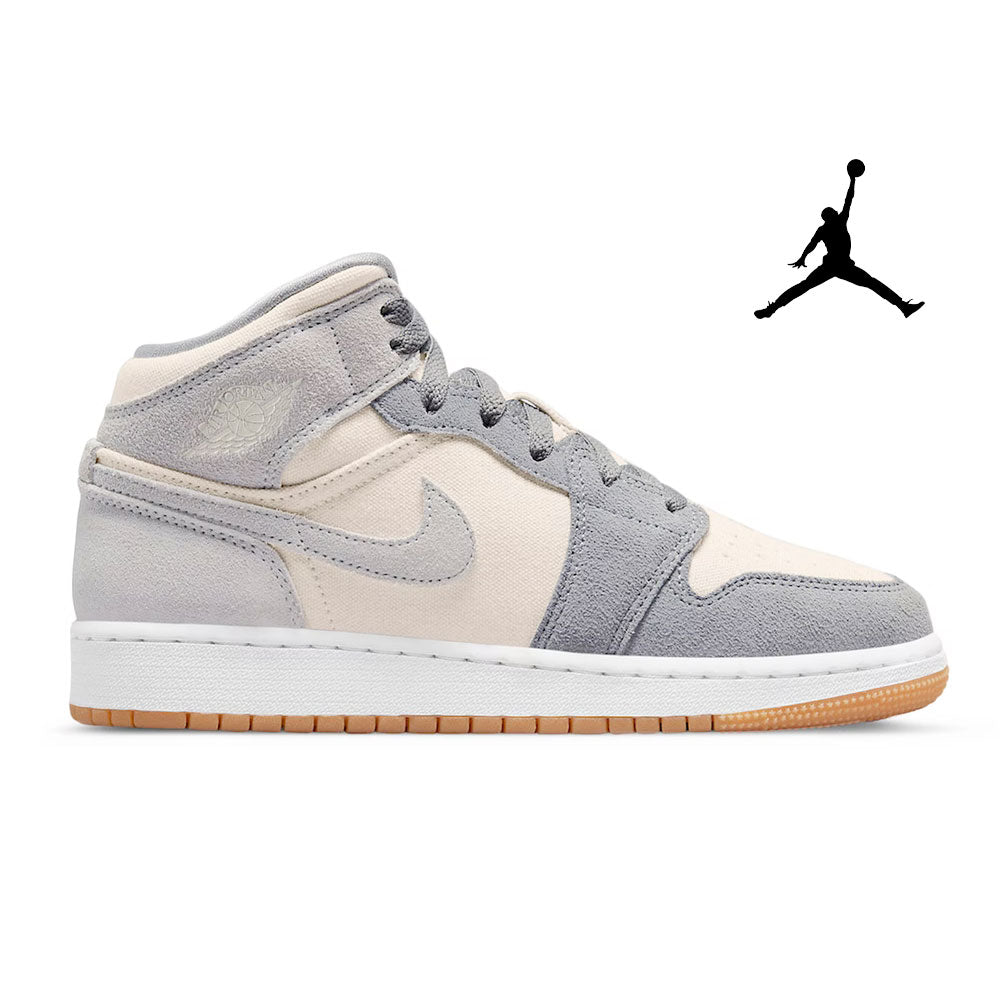 Jordan 1 Mid SE Coconut Milk Particle Grey (GS)