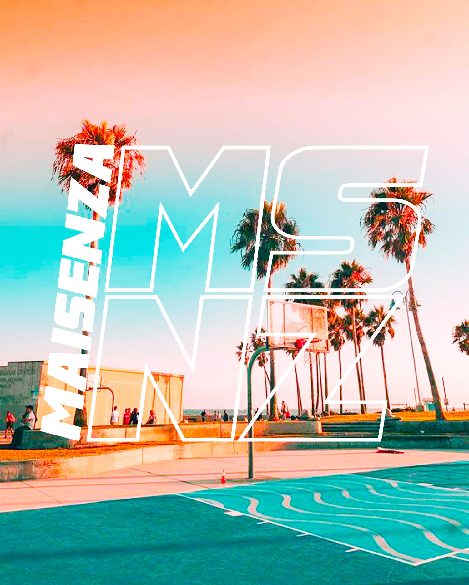 T-shirt organica Uomo California Court