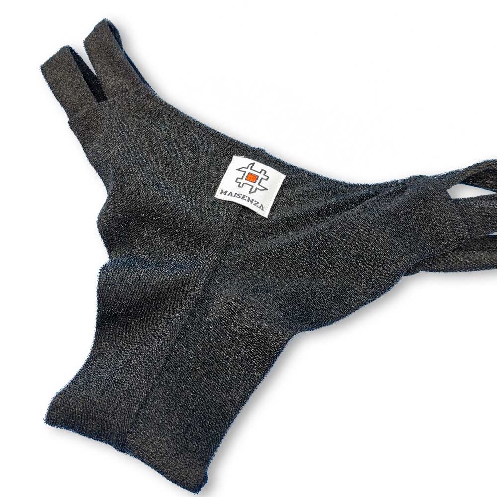 Monokini Double - Glitter Black