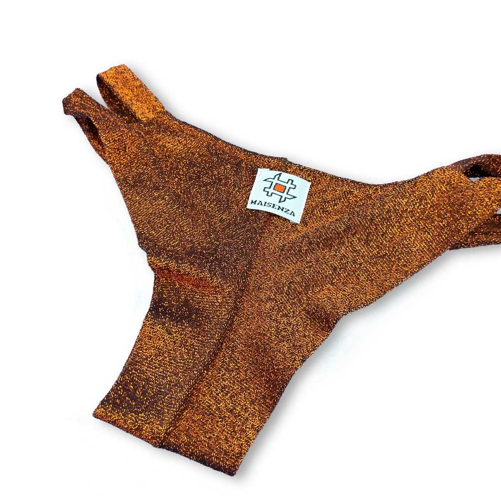 Monokini Double - Glitter Bronze