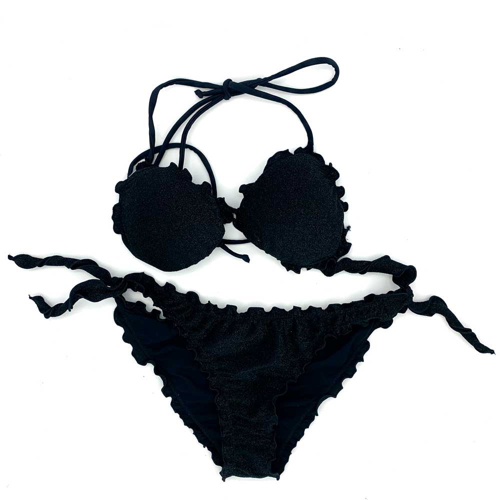 Bikini Frou Frou - Glitter Black