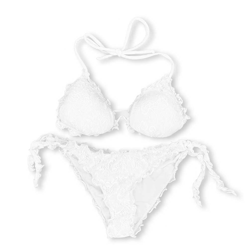 Bikini Frou Frou - Pizzo bianco