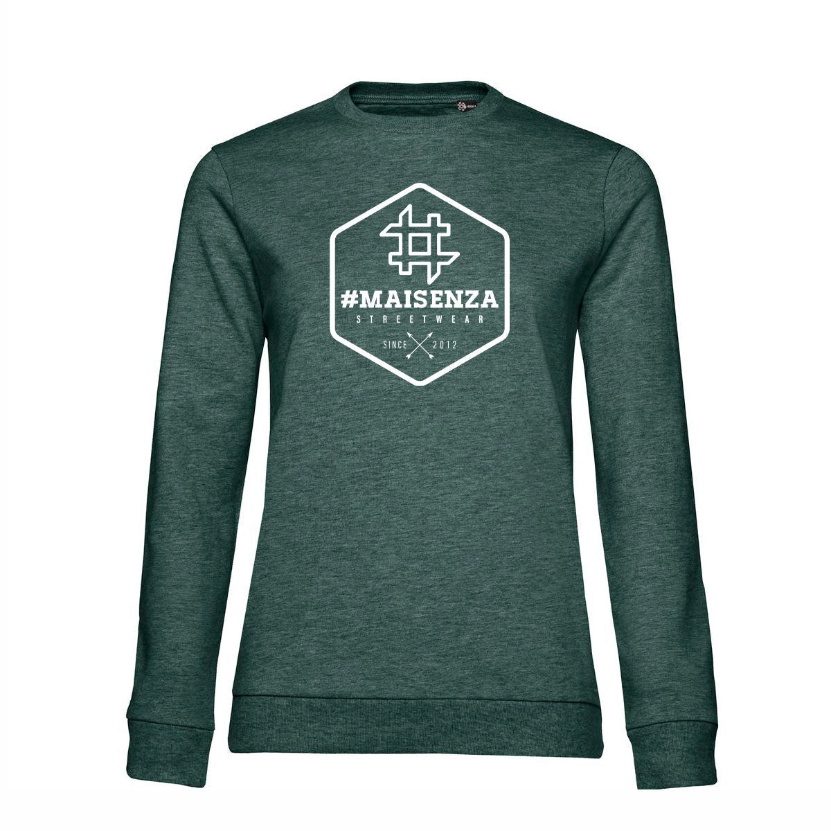 Felpa girocollo donna BOX LOGO - Asphalt