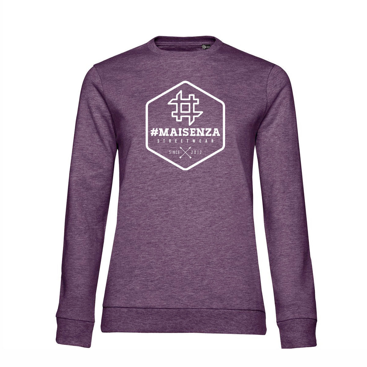 Felpa girocollo donna BOX LOGO - Asphalt