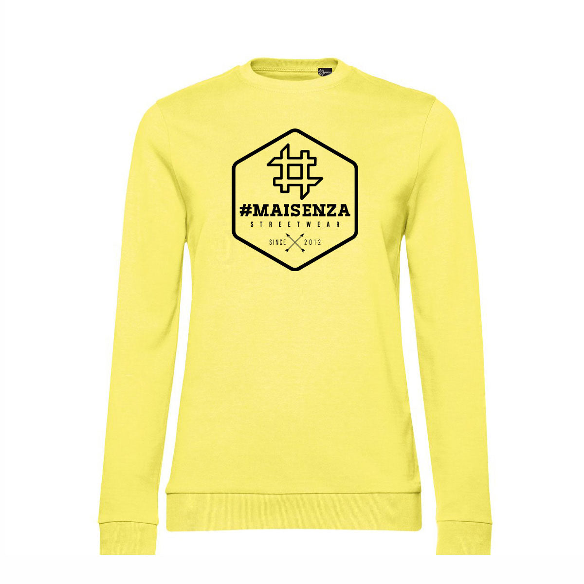 Felpa girocollo donna BOX LOGO - White