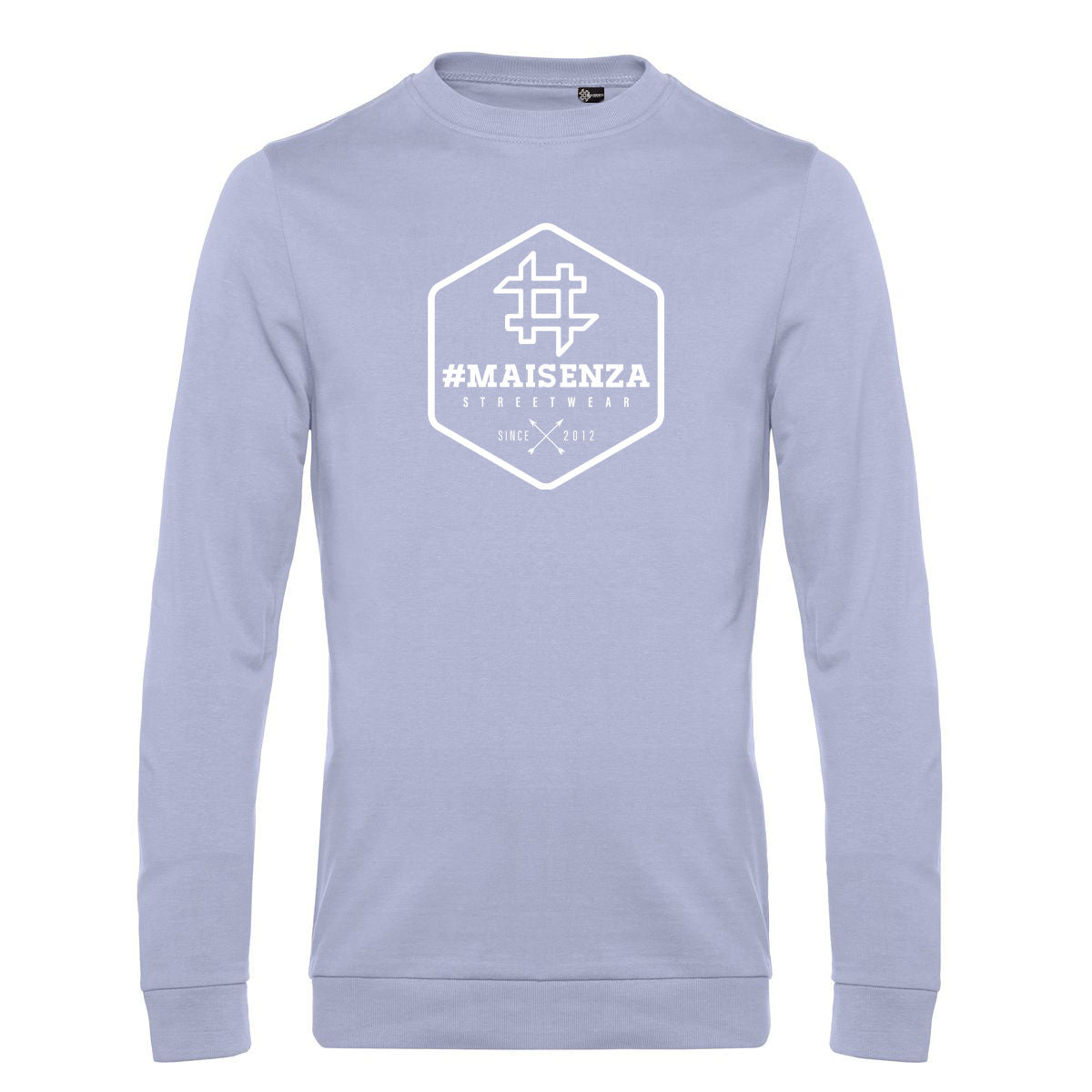 Felpa girocollo uomo BOX LOGO - White