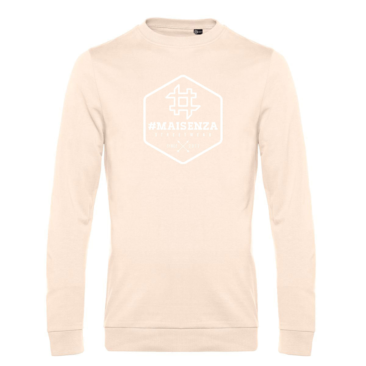 Felpa girocollo uomo BOX LOGO - Pale Pink