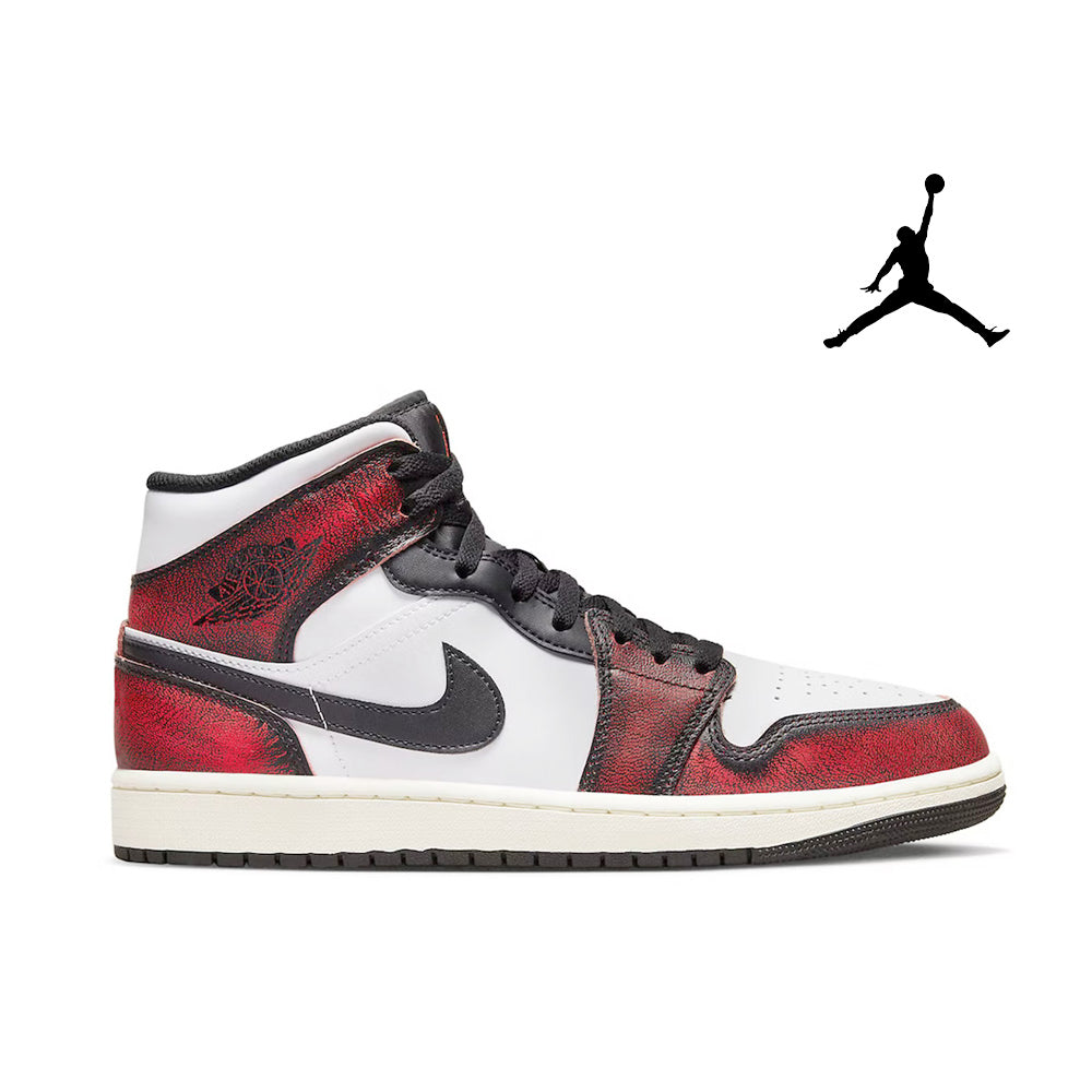 Jordan 1 Mid Wear-Away Chicago