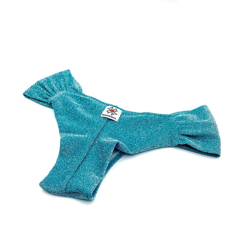 Monokini Fascia - Glitter Light Blu