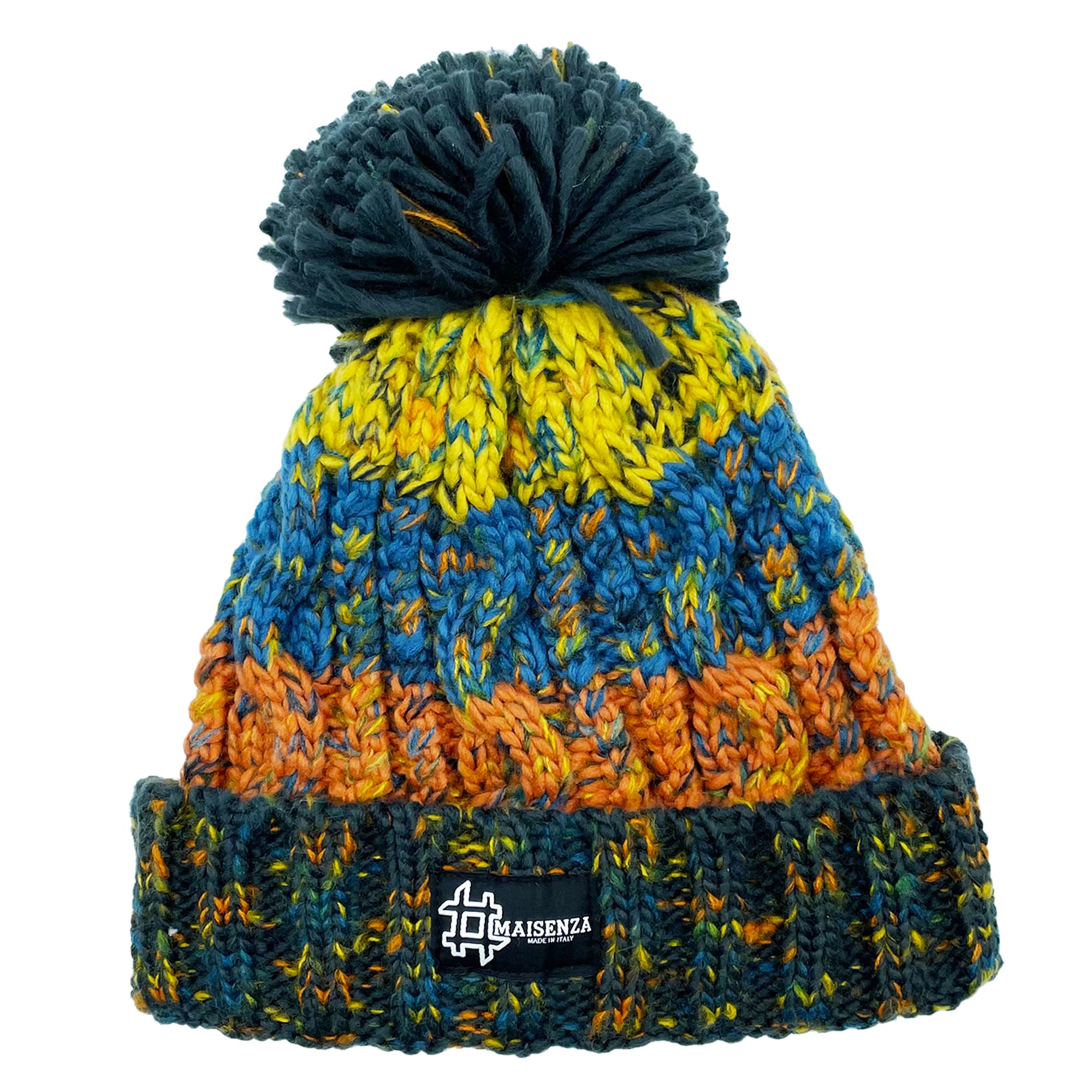 Cappello di lana POMPOM - Retro Blues