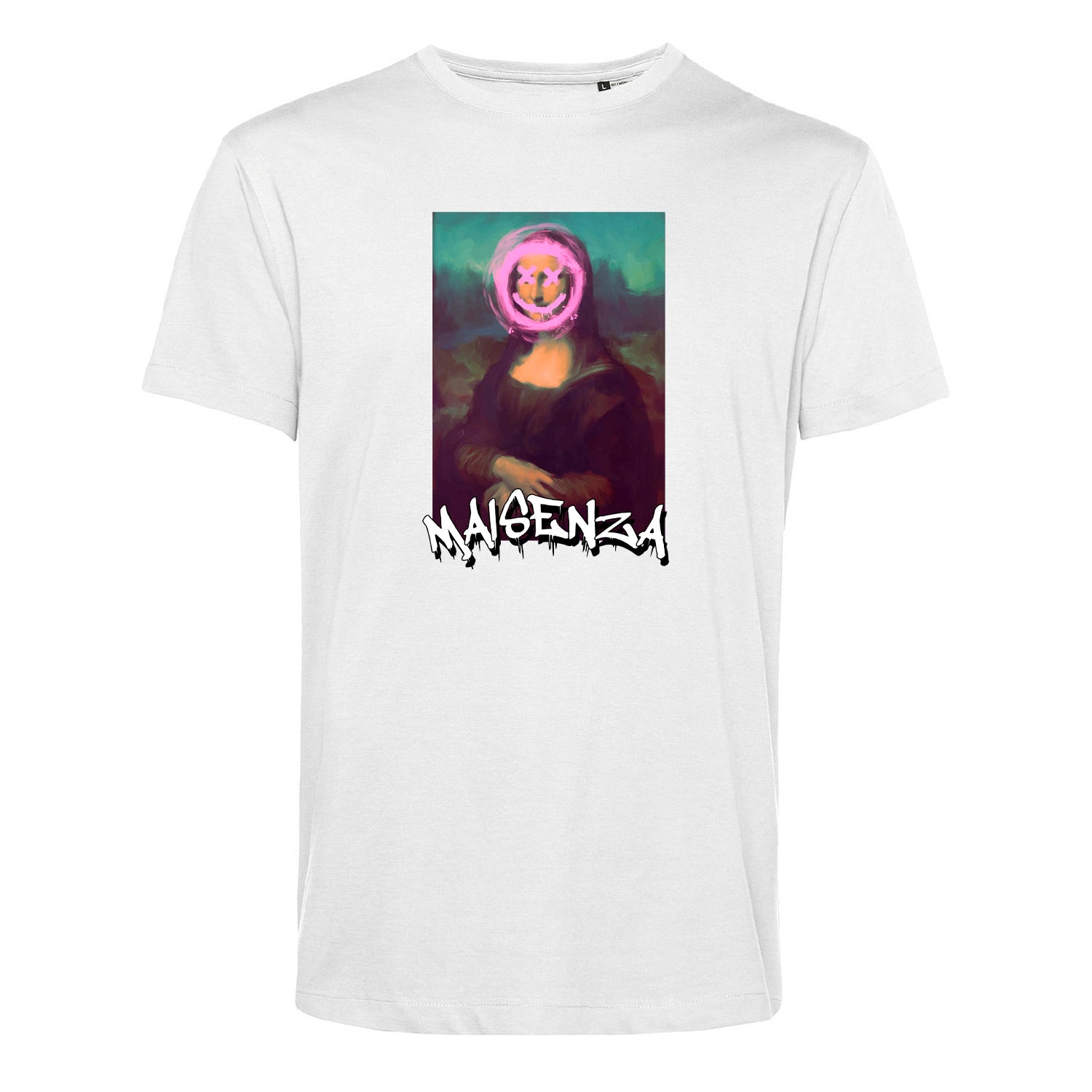 T-shirt organica UOMO Mona Lisa smile