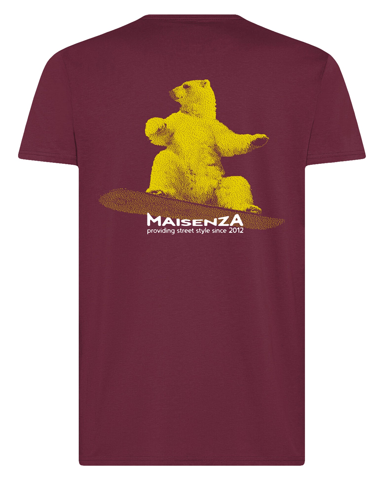 T-shirt Glitch - Orso snowboarder