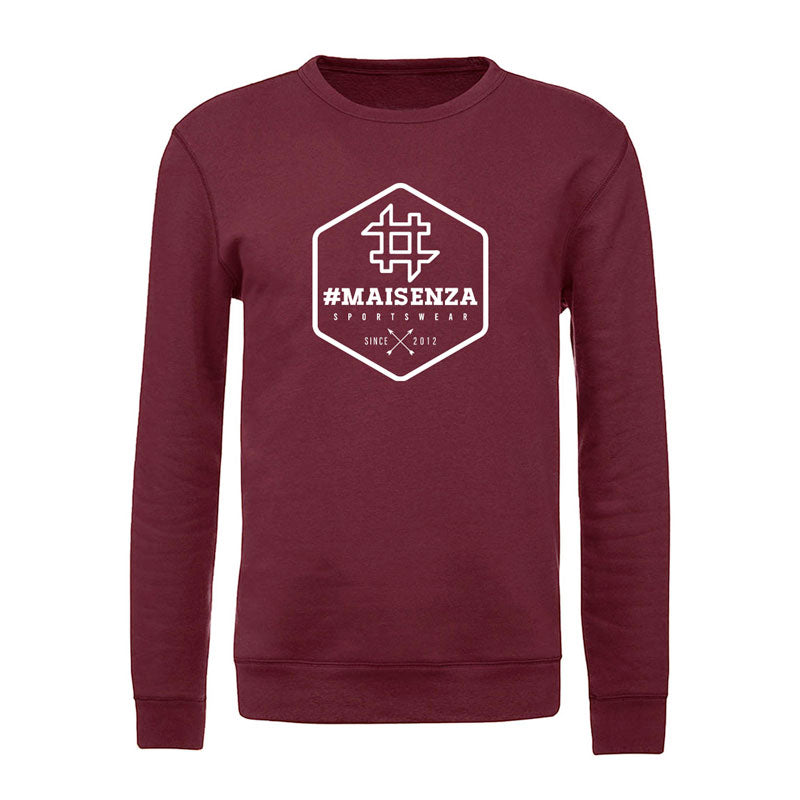 Felpa girocollo Uomo Box Logo Crewneck - Burgundy