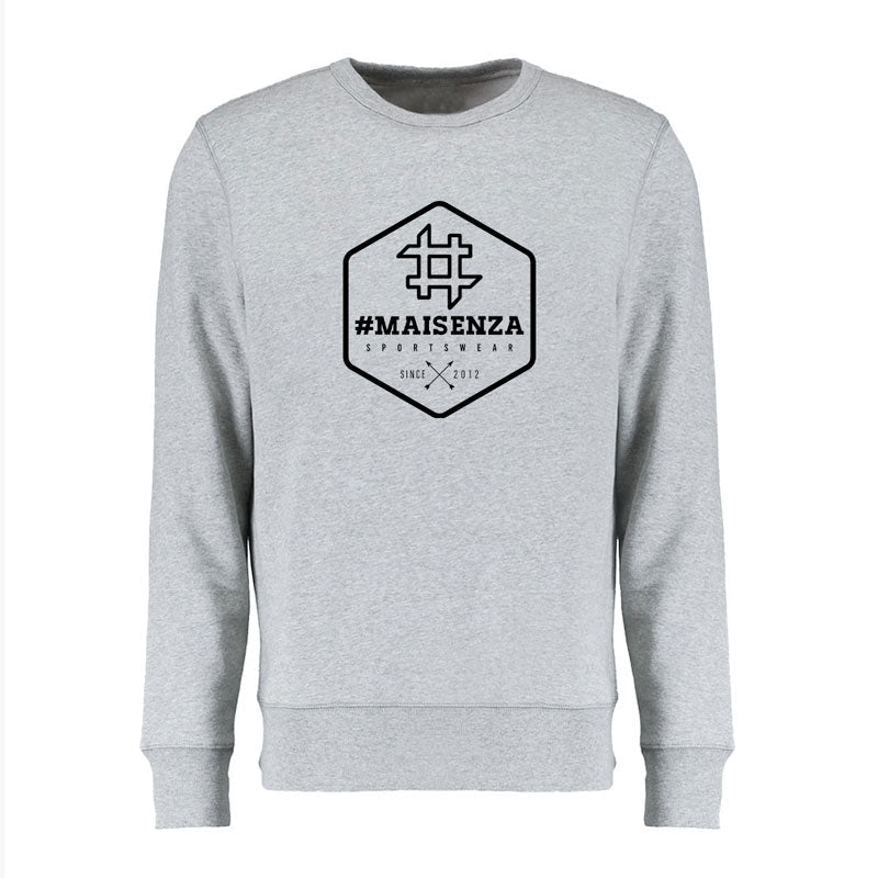 Felpa girocollo Uomo Box Logo Crewneck - Grigio