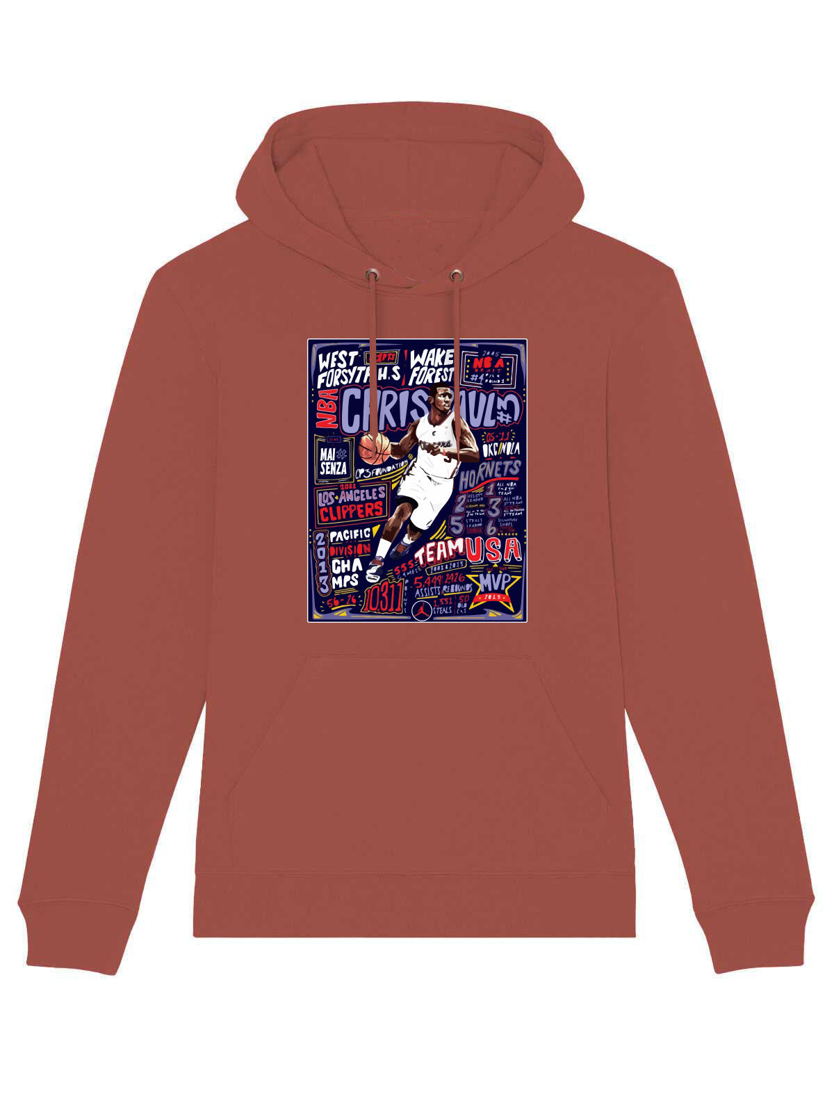 Felpa Maisenza # Sport Graphic Chris Paul - Rust