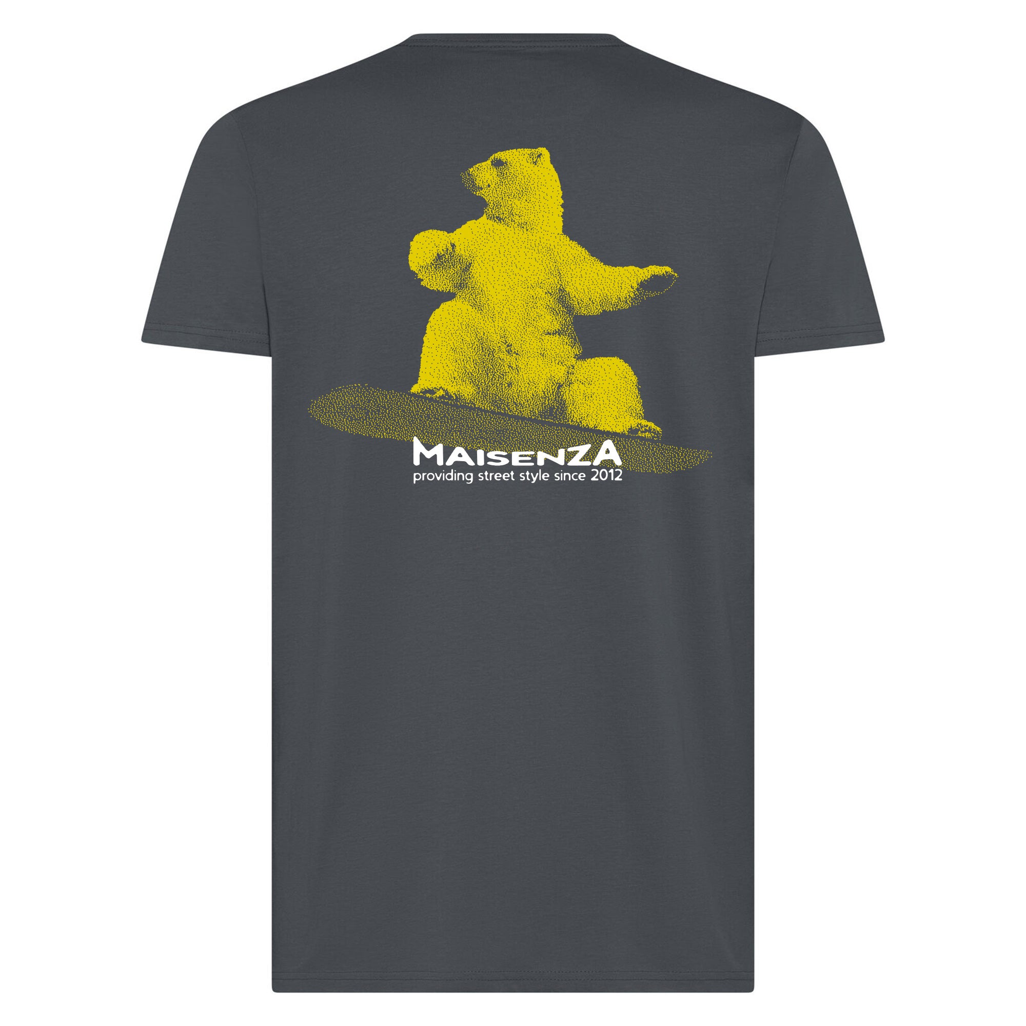 T-shirt Glitch - Orso snowboarder