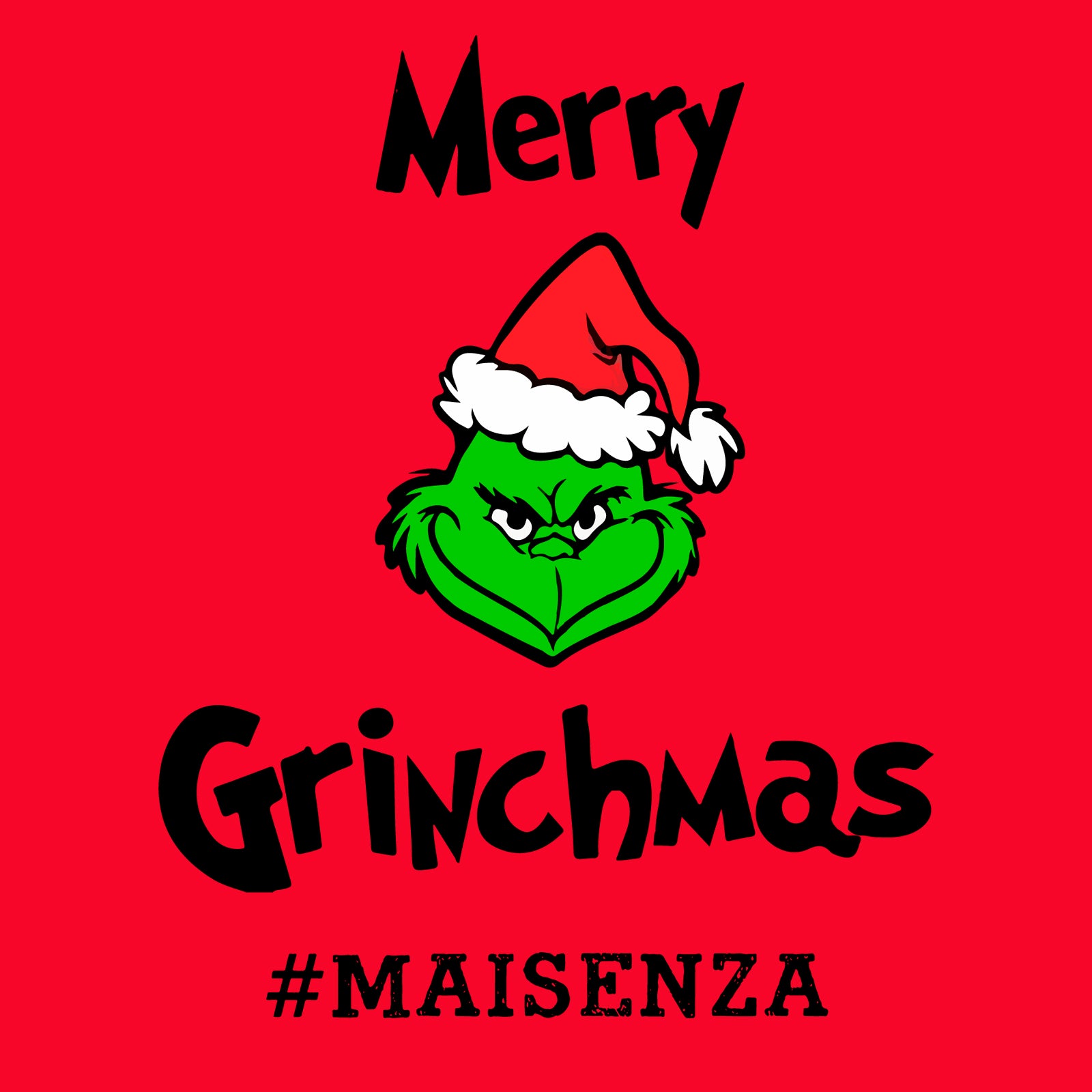 Felpa con cappuccio Uomo Grinch - Rosso