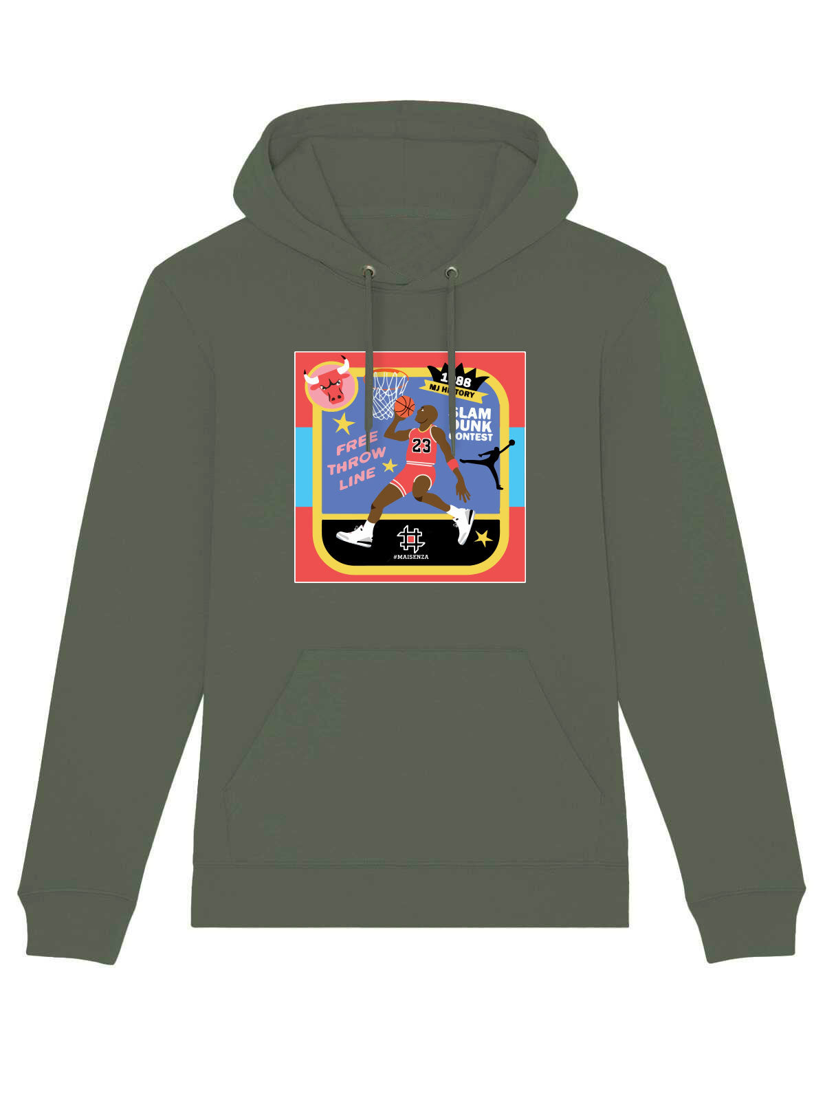 Felpa Maisenza # Sport Graphic Jordan vignette - Verde scuro