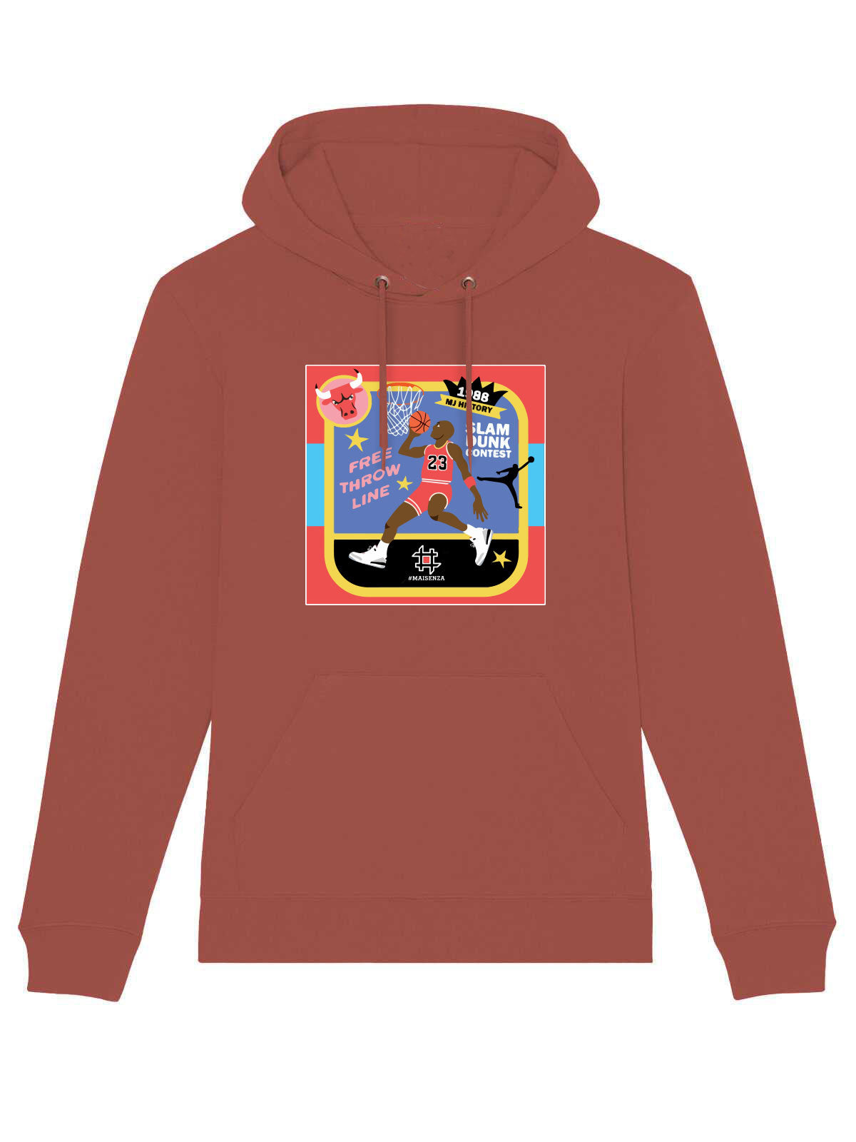 Felpa Maisenza # Sport Graphic Jordan vignette - Rust