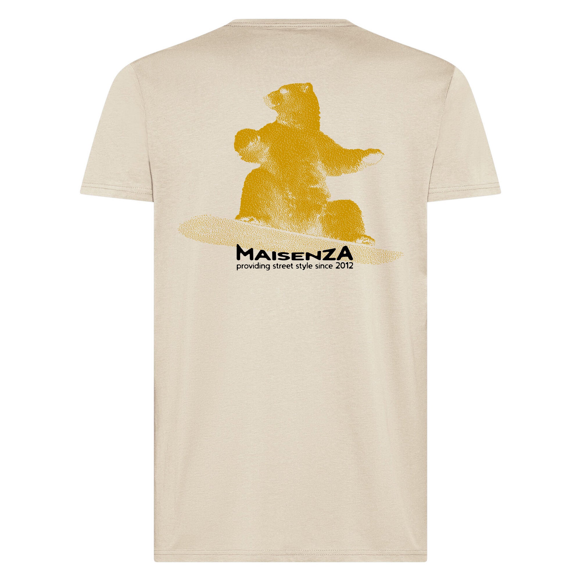 T-shirt Glitch - Orso snowboarder