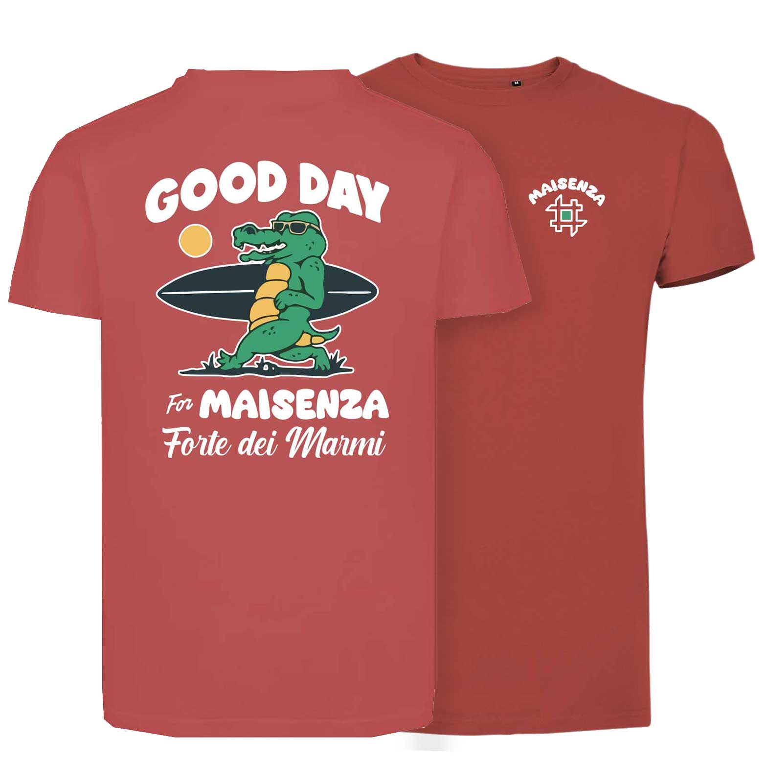 T-shirt Maisenza # Uomo Good Day - ruggine
