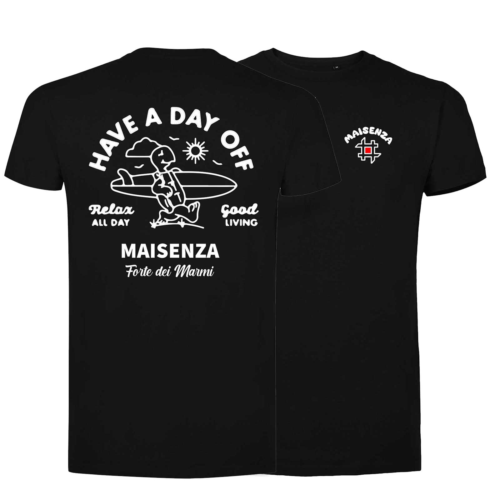 T-shirt Maisenza # Uomo Have a day off - nera
