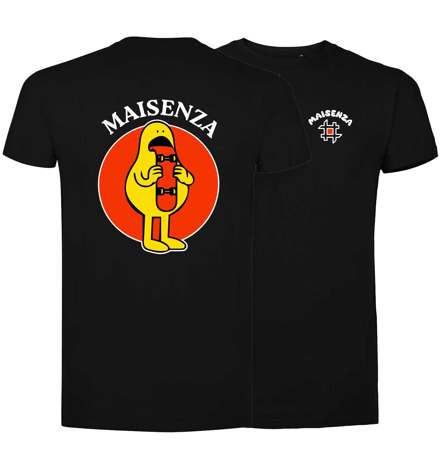 T-shirt Maisenza # Uomo Tongue Skate - nera