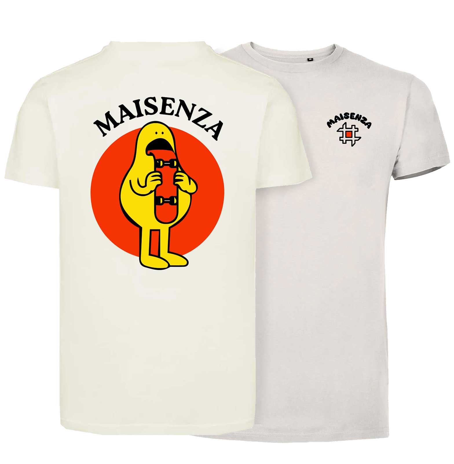 T-shirt Maisenza # Uomo Tongue Skate - bianca