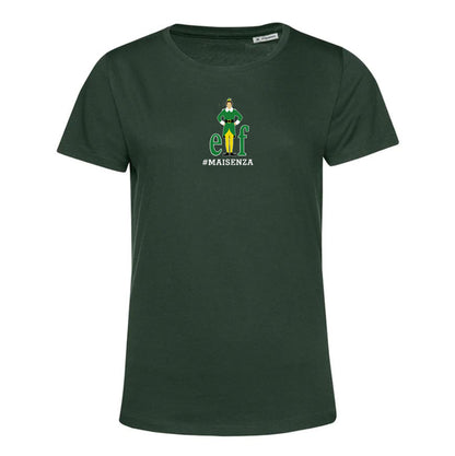 T-shirt organica Donna Elf - Verde bottiglia