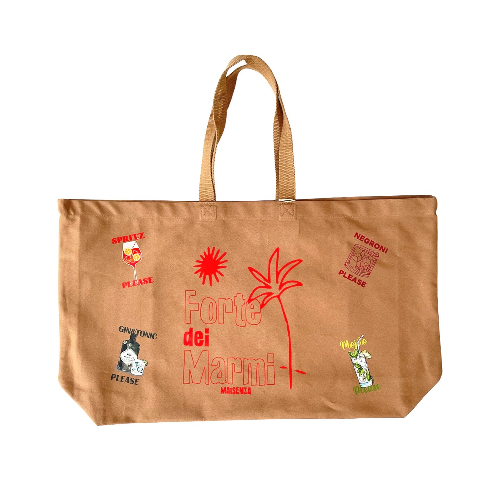 Oversize Tote Bag Forte dei Marmi - Caramel