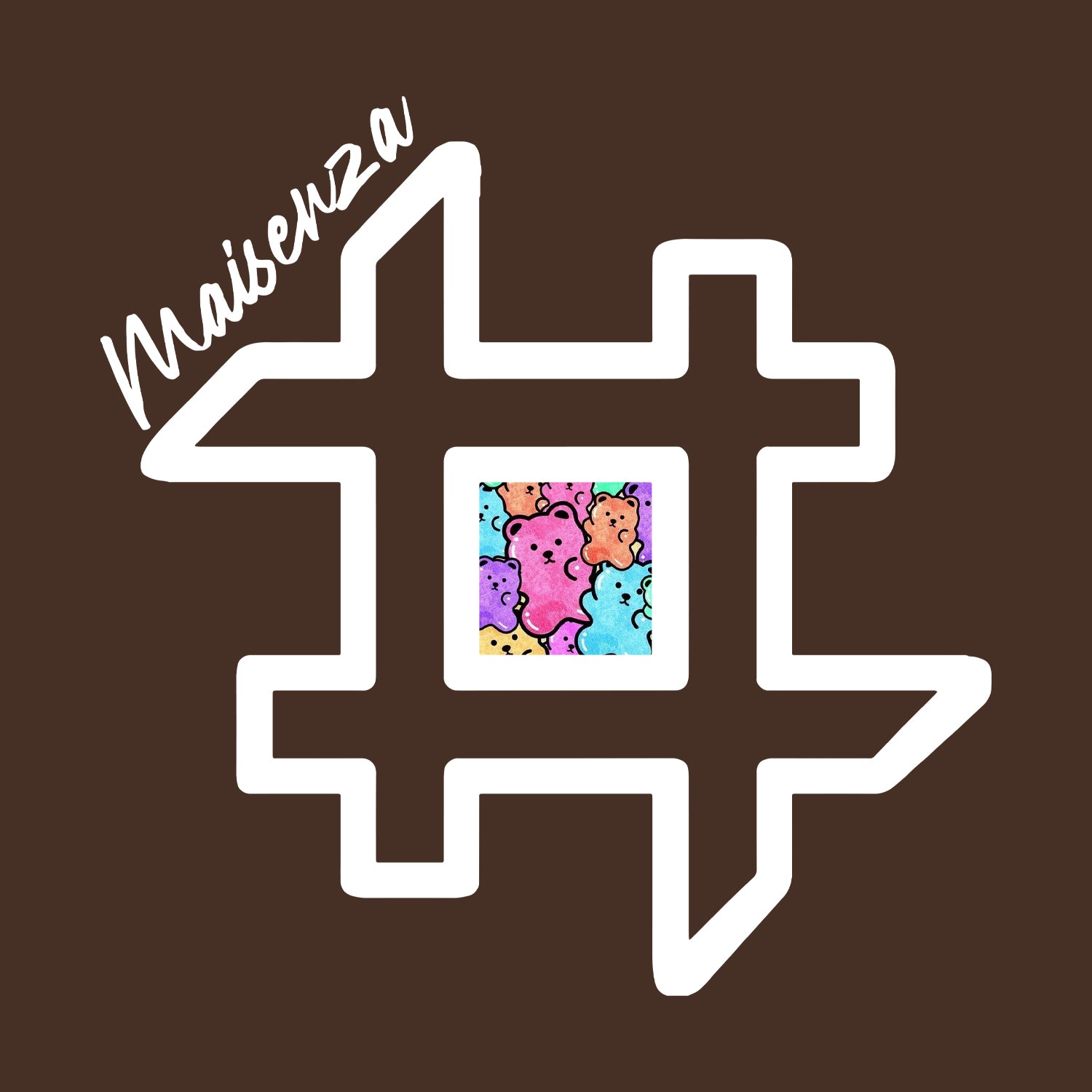 Felpa con cappuccio GUM GUM Hoodie Donna - Chocolate